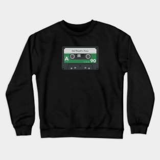 Old People's Music: Retro Audio Cassette Tape (Green) Crewneck Sweatshirt